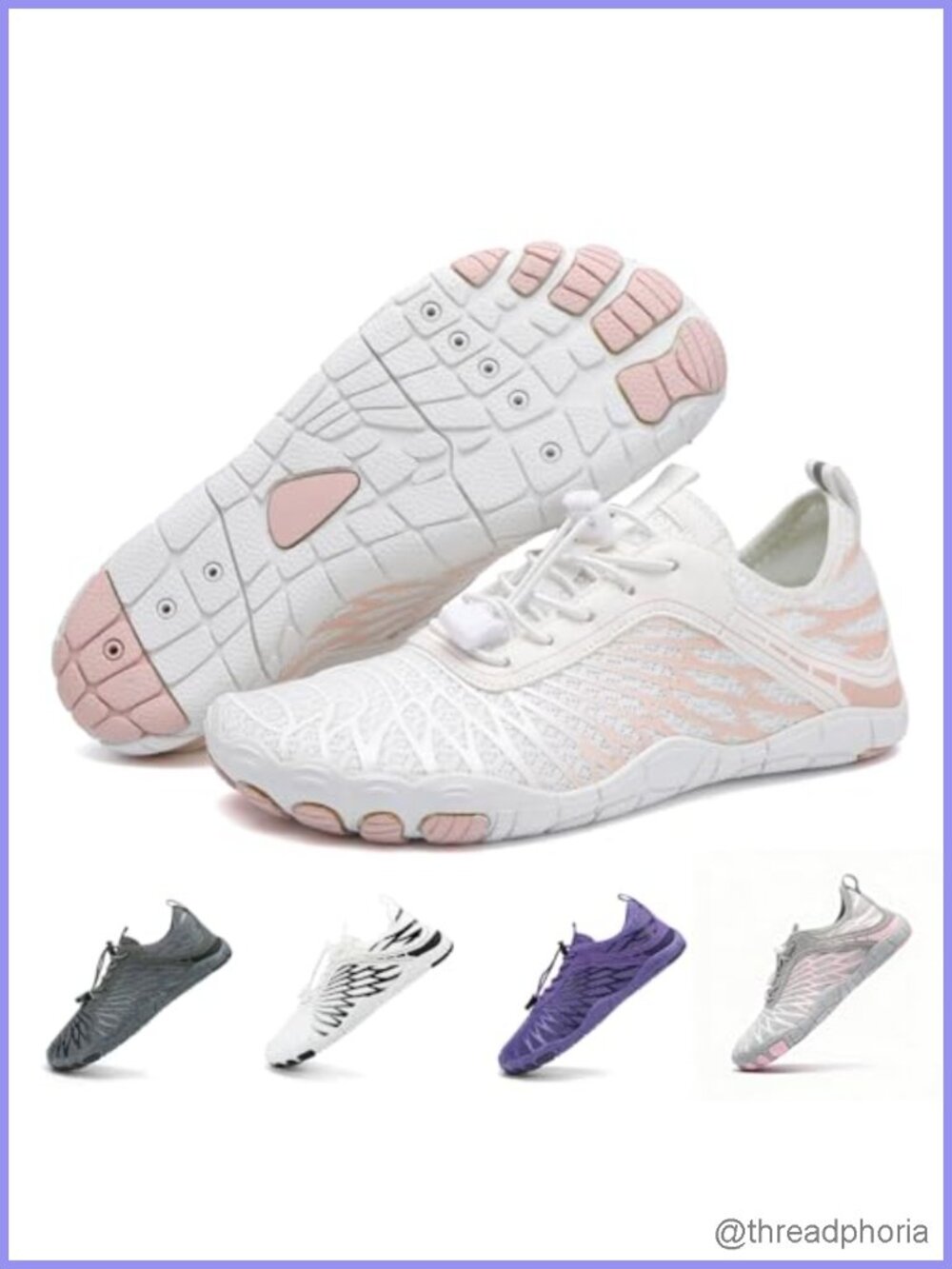 Barefoot Water Shoes Wide Toe Non-Slip Breathable Athletic
